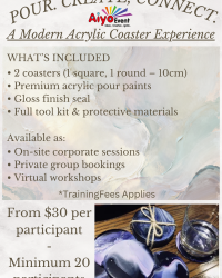 Acrylic Pour Coaster